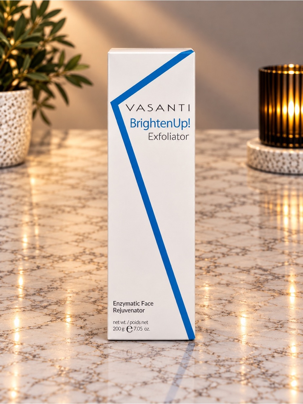 Vasanti BrightenUp! Exfoliator Enzymatic Face Rejuvenator 7.05 oz - New